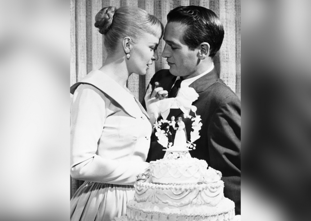 Joanne Woodward and Paul Newman — Jan. 29, 1958
